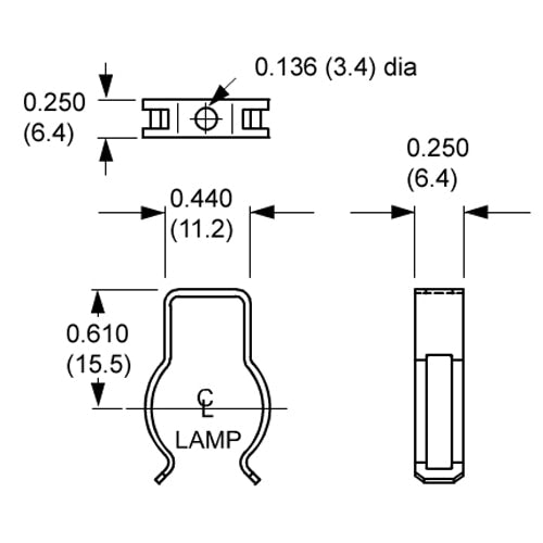 LH0606 2G11 base lamp metal lamp holder vertical support with single hole mounting