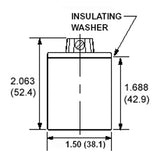 LH0610 E26/E27 medium base lamp holder/socket with 1/8 IPS cap and screw terminal connections