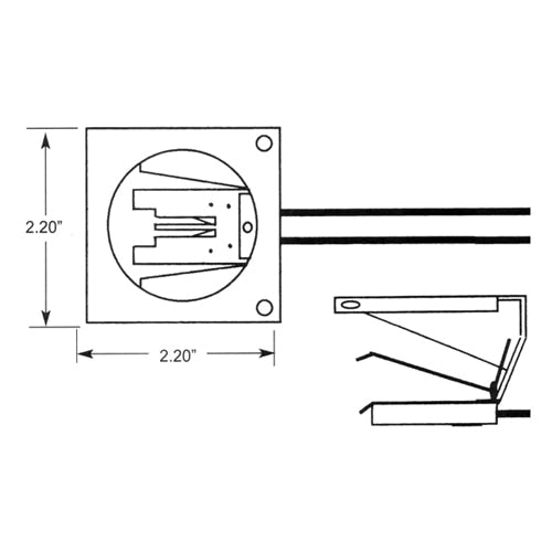 LH0650 GX5.3 lamp holder/socket mounting bracket and lamp bracket with ejector and 3" leads