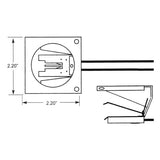 LH0650 GX5.3 lamp holder/socket mounting bracket and lamp bracket with ejector and 3" leads