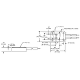 LH0670 G5.3, bipin halogen lamp holder/socket with 12" leads