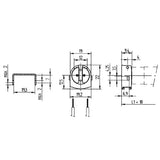 LH0676 Unshunted, rotary locking T5 miniature bipin lamp holder/socket with snap in mounting