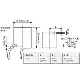 LH0686 E26 medium base lamp holder/socket with perpendicular bracket and 9" leads