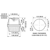 LH0691 E26/E27 4kv pulse rated HID lamp holder/socket with spring clip mounting and crew terminals