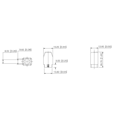 LH0692 Unshunted, G10q circline lamp holder/socket with push fit mounting