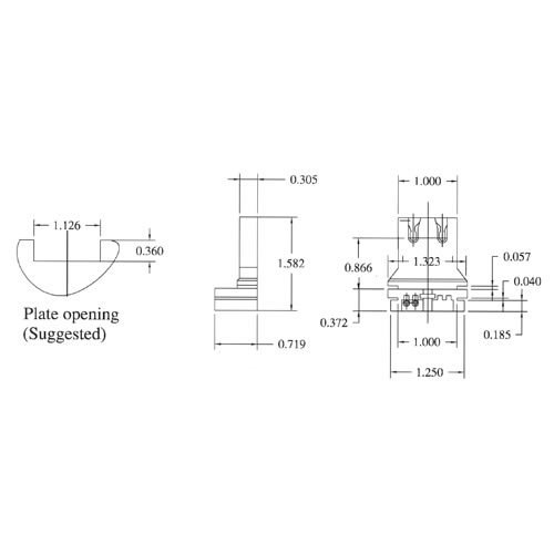 LH0706 Shunted, straight insertion, lamp holder/socket with slide on mounting