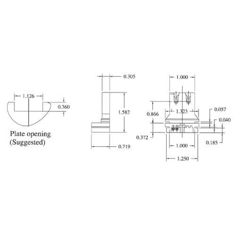 LH0706 Shunted, straight insertion, lamp holder/socket with slide on mounting