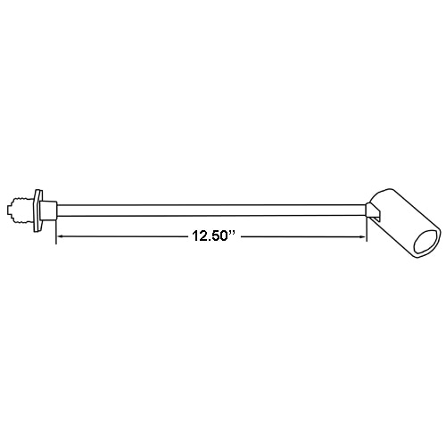 LH0710 E26 medium base lamp holder/socket swivel extender extends lamp 12 1/2 inches