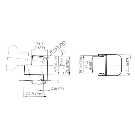 LH0720 Cover cap for E12 candelabra base lamp holder/socket LH0719