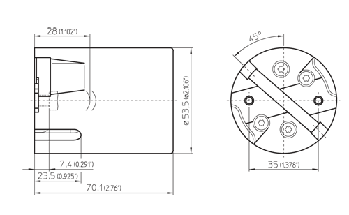 LH0729 E39 6kv pulse rated lamp holder/socket with screw terminals and two hole mounting