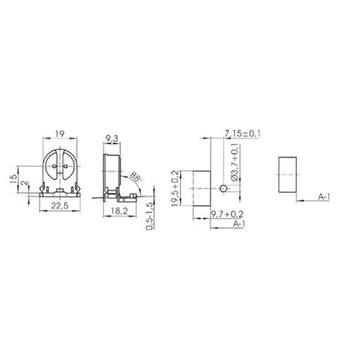 LH0750 Shunted, rotary locking, T5 miniature bipin lamp holder/socket with push fit mounting