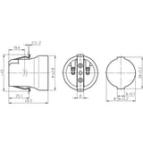 LH0758 E26/E27 medium lamp holder/socket with spring clip mounting and set screw connections