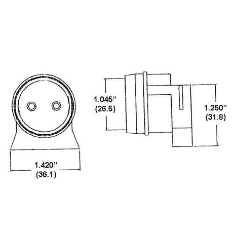 LH0764 Water resistant, lamp holder/socket cap fits LH0705