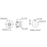 LH0796 T5 miniature bipin, stationary end lamp holder/socket with push fit mounting