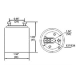 LH0806 Converts a GU24 lamp holder/socket to an E26/E27 medium base lamp holder/socket