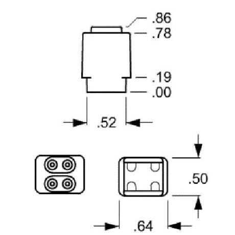 LH0901 G10q T9 circline lamp holder/socket with push fit mounting