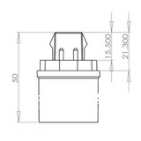 LH0910 Converts a 4 pin CFL lamp holder/socket to an E26/E27 medium base lamp holder/socket