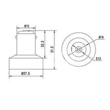 LH0929 Coverts a BA15d double contact bayonet lamp holder/socket to an E12 candelabra lamp holder/socket