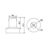 LH0933 Converts a BA15s single contact bayonet lamp holder/socket to an E11 mini-candelabra lamp holder/socket