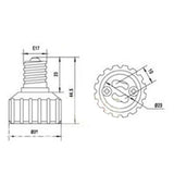 LH0951 Converts an E17 intermediate base lamp holder/socket to a GU10 twist lock lamp holder/socket