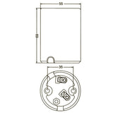 LH0971 E39, 6kv pulse rated mogul base HID socket with captive screws & screw terminals