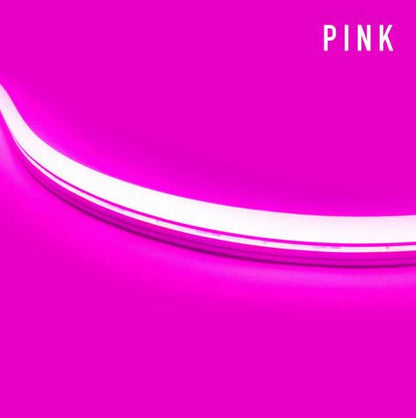 Diode LED DI-24V-TE-NBL1-PK-65 65.6ft Neon Blaze Flexible LED Lighting Pink Color 24V Top Bending
