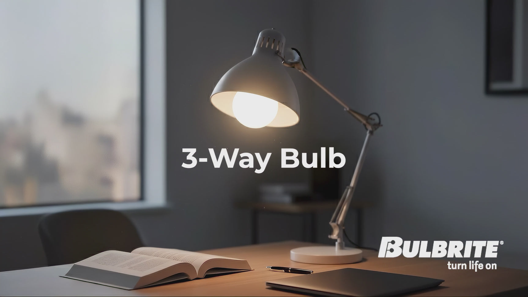Bulbrite 862989 4.5/7/11W (40/60/75W Equiv.) Soft White (2700K) A19 E26 Base 3-Way LED Light Bulb-2PK