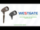 Westgate FLVXPRO-SM-6-12W-MCTPB-BK 3/6/12-Watt LED Garden Bullet Flood Light with Spike 30K/40K/50K Black Finish 12V