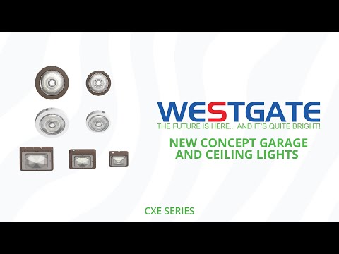 Westgate CXES-10-30W-MCTP-WH 10W/20W/30W LED Square Garage Light White Finish 30K/40K/50K 120-277V