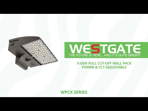 Westgate WPCX-60-100W-MCTP 60W/80W/100W LED Wall Pack X-Gen Full Cutoff Bronze Finish 30K/40K/50K 120-277V