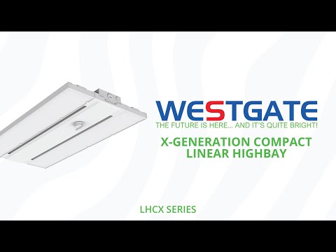 Westgate LHCX-110-150W-MCTP-SR 110W/130W/150W LED Compact Linear Highbay Sensor Ready 30K/40K/50K 120-277V