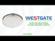 Westgate FDLS-12-MCT5 20W 12" LED Slim Double-Ring Flush Mount Brushed Nickel Finish 27K/30K/35K/40K/50K 120V
