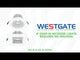 Westgate SDL4S-SB-MCT5-WH 15W 4" LED Square Canless Baffle/Smooth Recessed Light White Finish 27K/30K/35K/40K/50K 120V