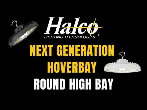 Halco 30401 HRHB-1-LS-CS-U-BL 60-80-100W ProLED Select HoverBay Round Highbay 3500K/4000K/5000K Dimmable 9600-12800-16000lm 120-277V