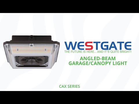 Westgate CAX-30-60W-MCTP-SR 30W/45W/60W LED Square Angled-Beam Canopy Light Sensor Ready 30K/40K/50K 120-277V