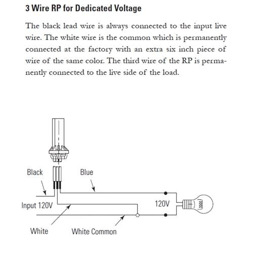 Sensata RP-4A Thermal Protector 277V Low Sensitivity 3 Wire