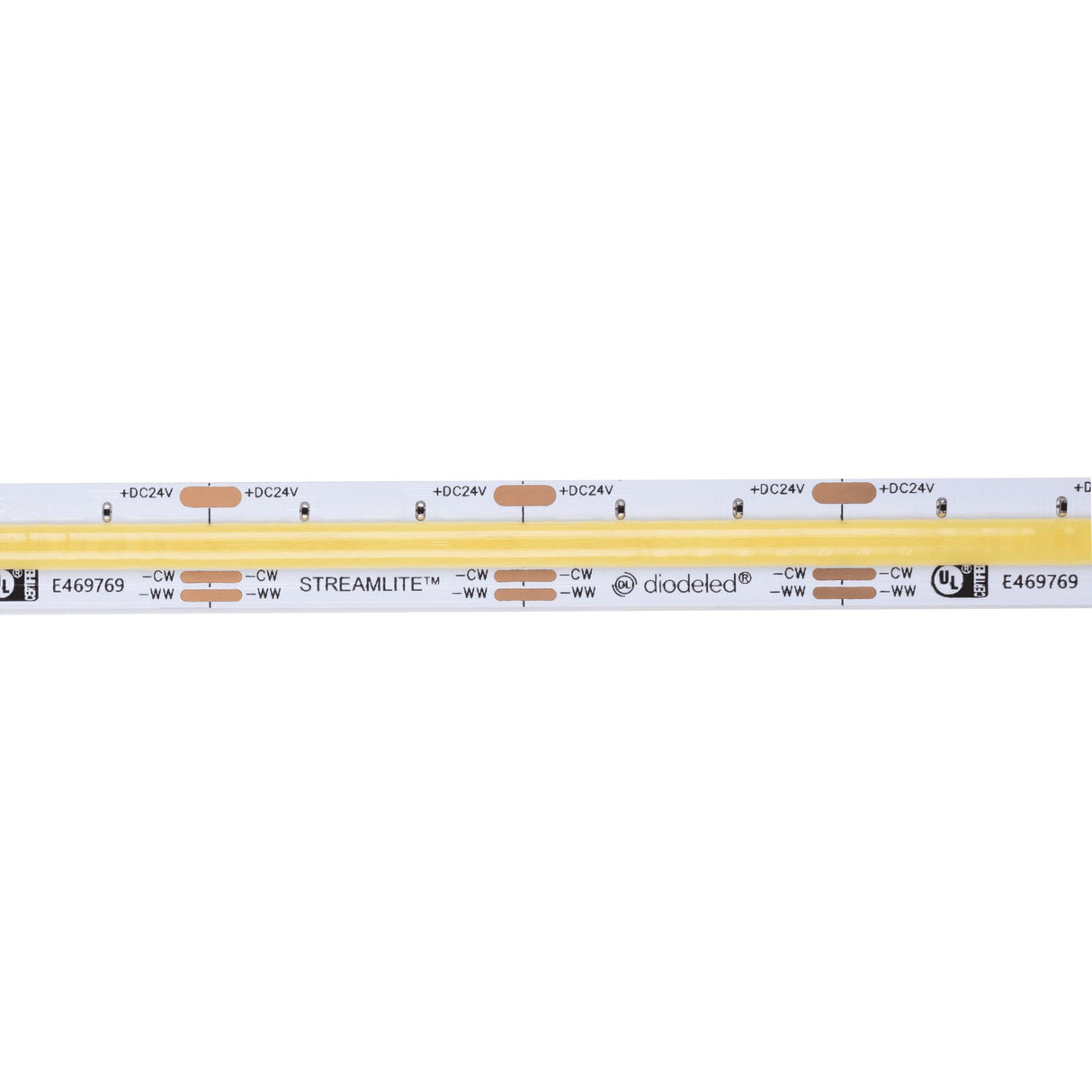 Diode LED DI-24V-STMLT-TW2765-016 16.4ft 3W/ft Streamlite Tunable White 2700K-6500K Dot-Free Linear Light 24V