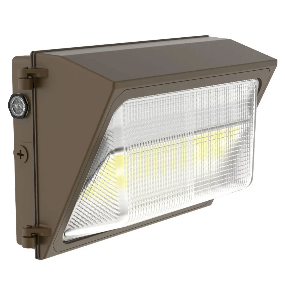 Westgate WMXE-MD-25-65W-50K-P 25-65W LED Wall Pack Traditional Bronze Finish & Photocell 5000K 120-277V